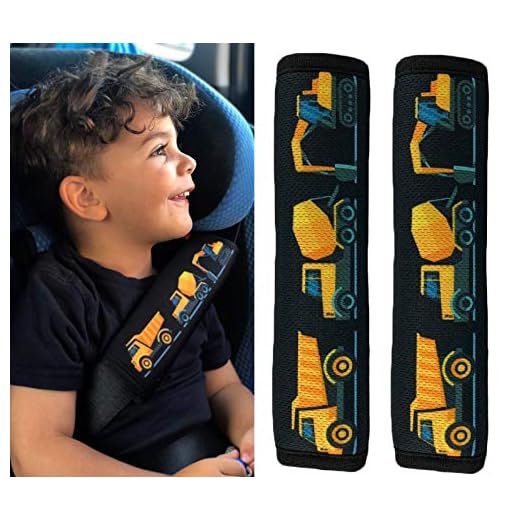 2x Protectores para cinturón de seguridad para niños HECKBO, protector de hombros, almohadilla para el hombro, almohadilla para el cinturón de seguridad, para bicicleta