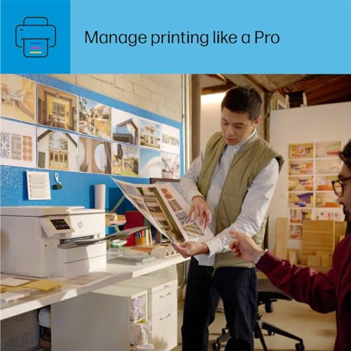 HP OfficeJet Pro 9730e Wide-Format Wireless All-in-One Color Inkjet Printer, Print, scan, Copy up to 11x17', ADF, Duplex Printing Best-for-Office, 3 Month Instant Ink Trial Included (537P6A)