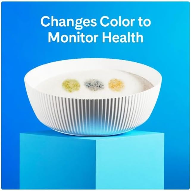 Pretty~Litter 8 Lb Health Monitoring Cat Litter, Non~Clumping Crystals, Odor Control, Lightweight, Unscented, Long~Lasting, Urinary Health Detection, Easy Maintenance, Multi-Cat Friendly ~ (8 Lbs).