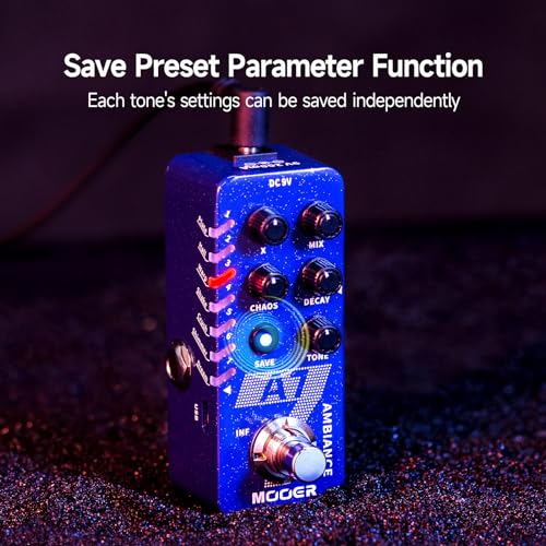 Image of MOOER A7 Reverb Guitar Pedal Ambiance Versatile