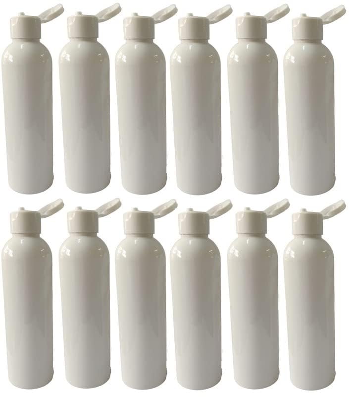 SHREE MAHA Refillable Plastic Bottles with White Flip Top Caps - 100ml Travel Size Cosmetic Containers, Leak Proof Squeeze Bottles for Toiletries, Shampoo (Pack of 10)-image-20