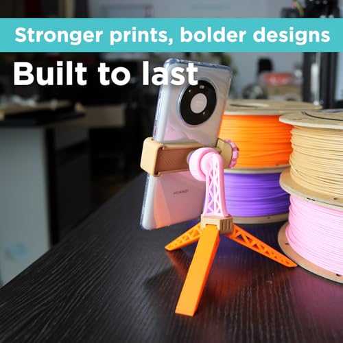 Image of Polymaker Powerful PLA PRO 1.75mm, Tough & High Rigidity Orange PLA Filament 1kg, Print with Most 3D Printers Using 3D Filament