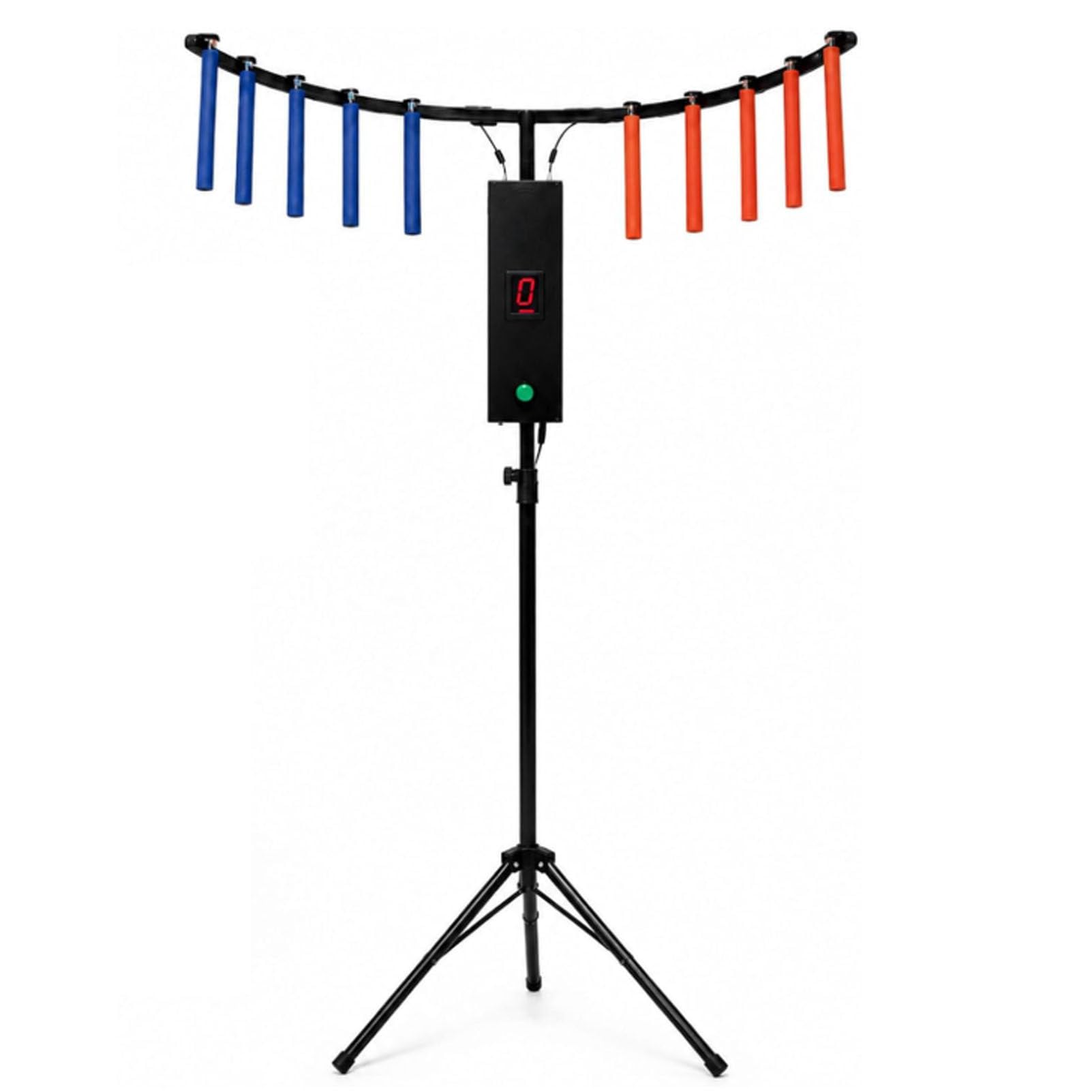 Oiyekntd Reflex Stick Challenge Game, Adjustable Speed Hand-Eye Coordination Trainer Arcade Machine for Parties, Family Nights & Commercial Use, LED Light & Music Reaction Black