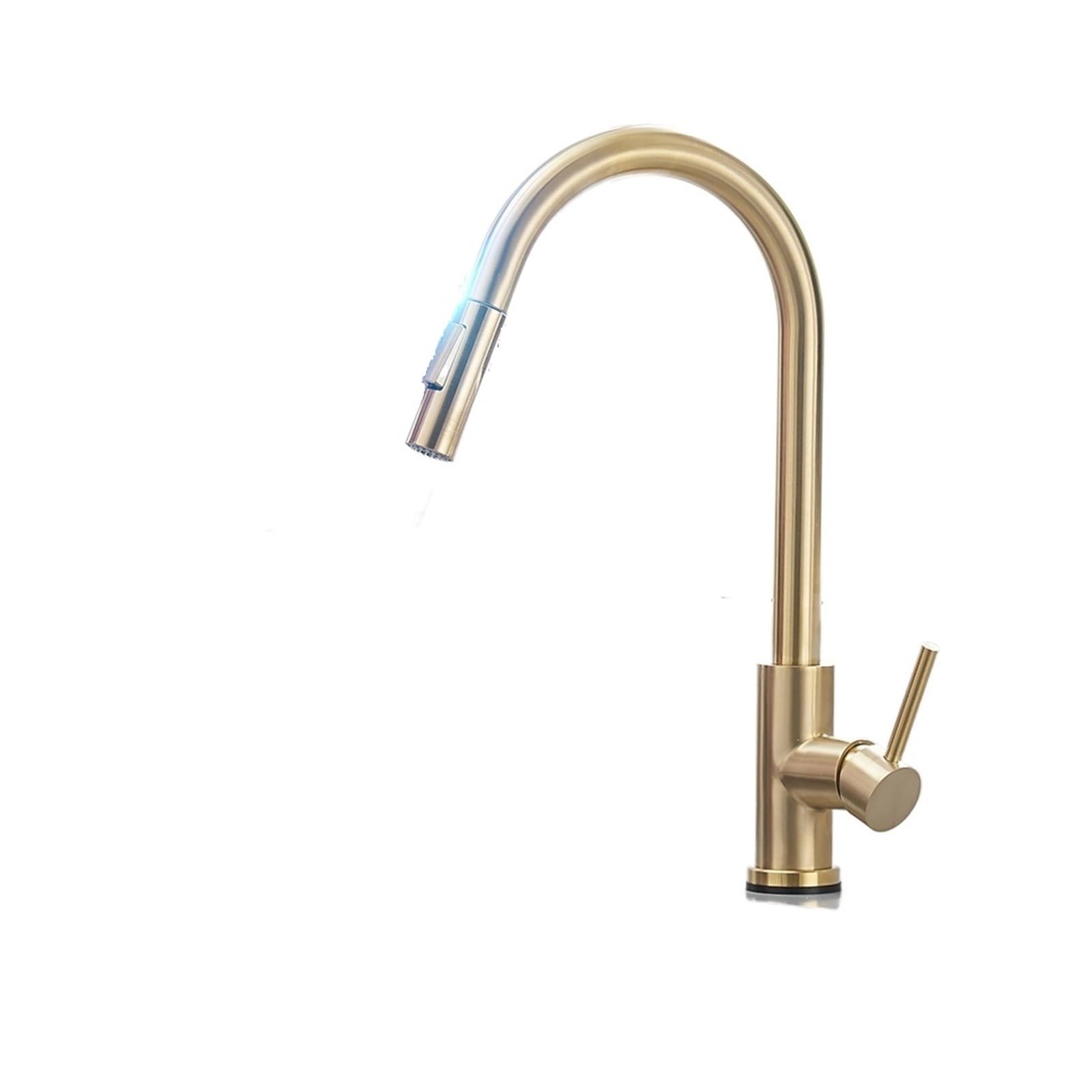 HADECOLL Pull-Out Faucet Smart Touch Kitchen Faucets Crane For Kitchen Water Tap Sink Mixer Rotate Touch Faucet Sensor Water Mixer Easy To Install,1005-Brushed Gold
