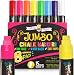 Jumbo Liquid Chalk Markers for Blackboards- Window Markers- Chalk Markers for Chalkboards Signs, Windows, Blackboard, Glass - 15 mm Bold Colors (8 Pack)