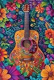 Guitar in Flowers Adult Jigsaw Puzzles 35 Pieces,Beginners...