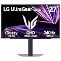 LG 27GX704A-B 27-inch Ultragear QHD (2650x1440) OLED Gaming Monitor 240Hz, 0.03ms, NVIDIA G-Sync Compatible, AMD FreeSync Premium Pro, VESA Display HDR TrueBlack400, HDMI 2.1, DisplayPort, Black