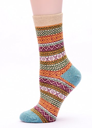Image of Womens Wool Knit Winter Socks