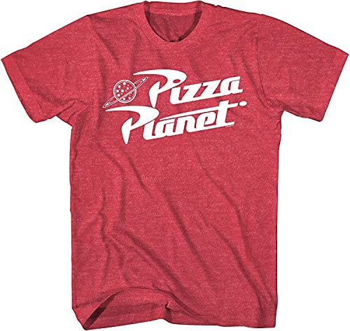 Toy Story Pizza Planet Delivery Adult T-Shirt (Large, Heather Red) #TOP1