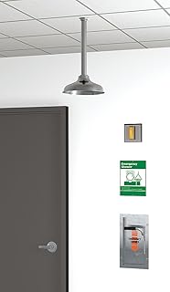 GUARDIAN GBF1670 Stainless Steel Recessed Emergency Shower, Exposed Shower Head