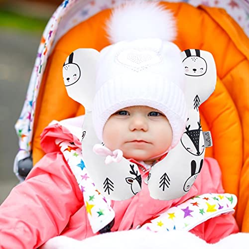 LURU Travesseiro infantil, bebê, almofada algodão, almofada suporte macio para crianças, travesseiro