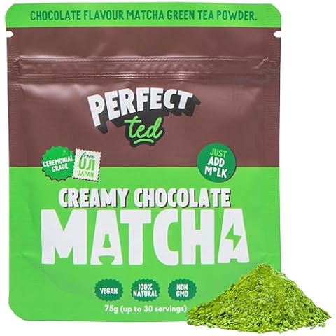 Perfect Ted Matcha Powder | Creamy Chocolate 75g Cover