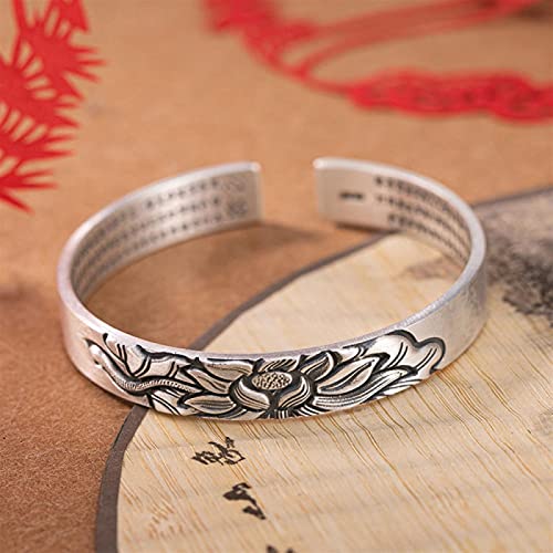 Bracelet s999 pur mat ouvert pour femmes - Bijou rigide ajustable