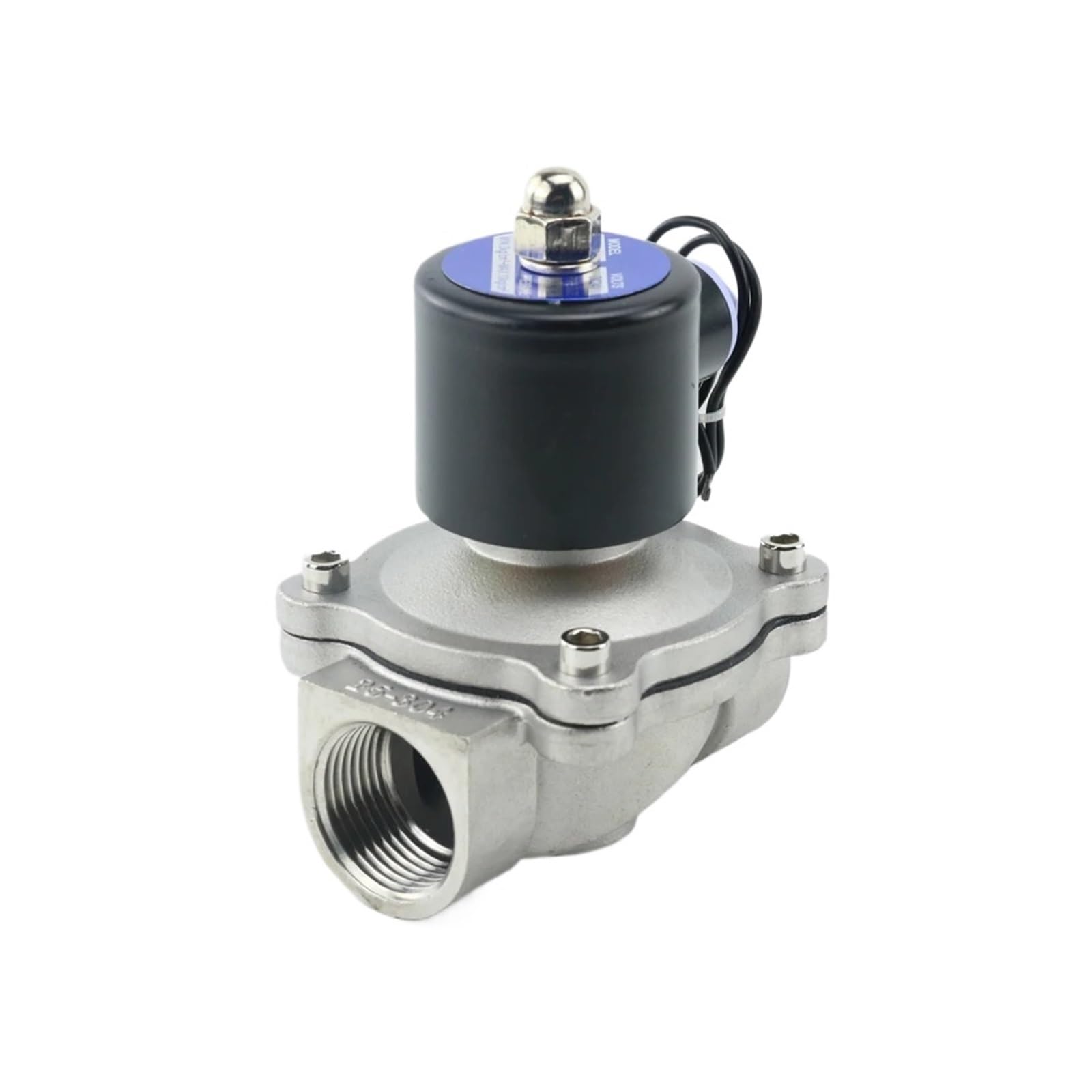 Vsppjyfg Dc12v Dn15 Dn20 Dn25 1/2" 3/4" 1" Normally Closed Stainless Steel Solenoid Valve Ac220v Dc24v Pipe Fittings(,Dn20)
