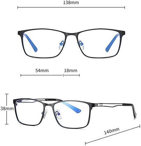 Miniatura 4 de Lentes de lectura bifocales fotocromáticos de transición para hombres y mujeres, lentes de sol cuadrados transparentes con protección UV 0  +4