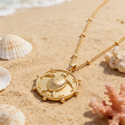 Image of MEVECCO Dainty Pendant Layered Necklaces for Women