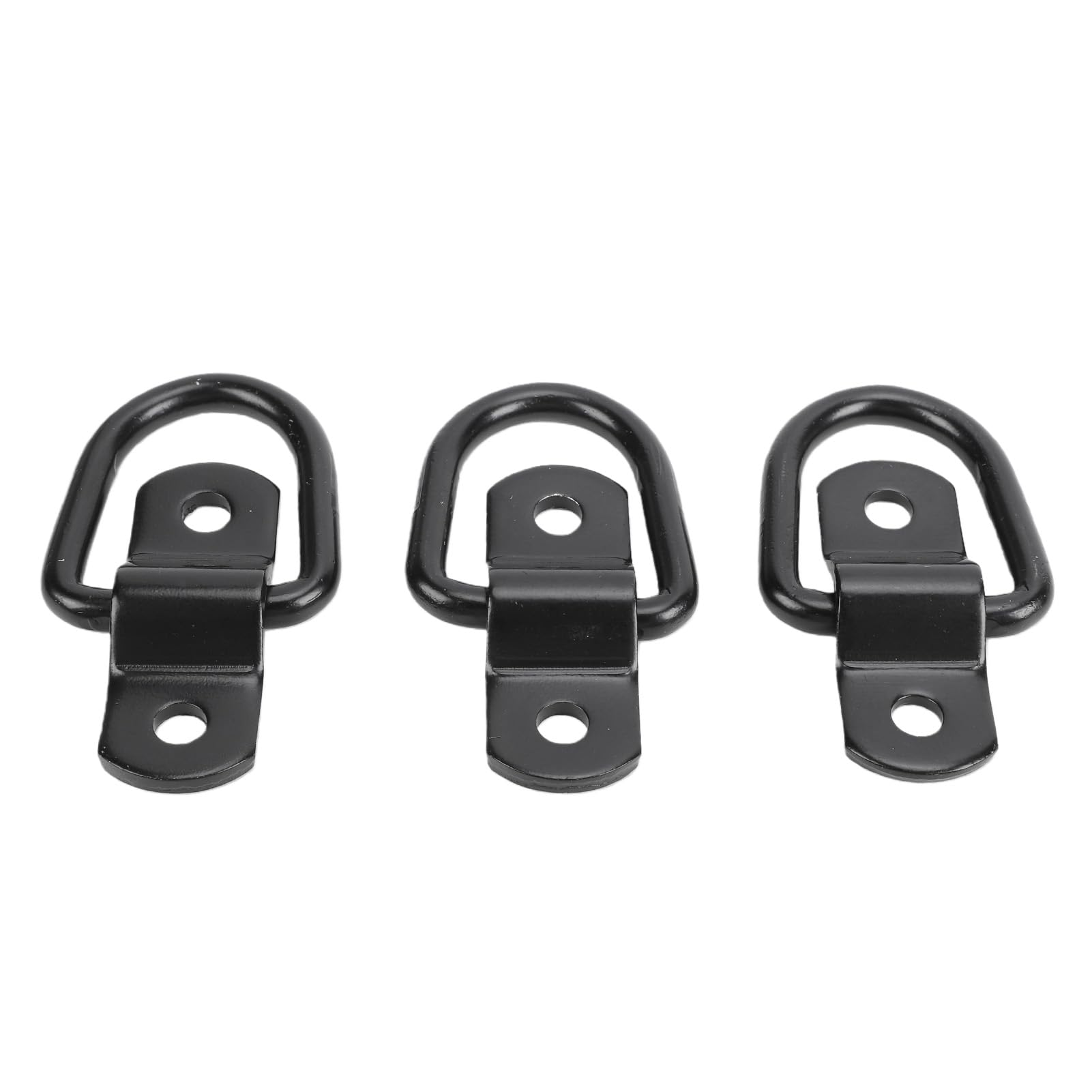 Anillos en D Anclajes de amarre Ganchos Servicio pesado 2400 libras Soporte de carga 1/4 pulg. Ancla de remolque Anillos de amarre para camionetas, barcos, motocicletas, negro