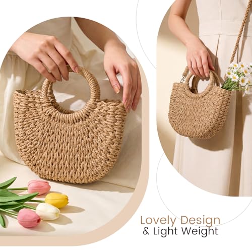 Image of Avisky Beach Purse Straw Crossbody Bags for Women Straw Purse Beach Bag Woven Summer Purses for Women 2026