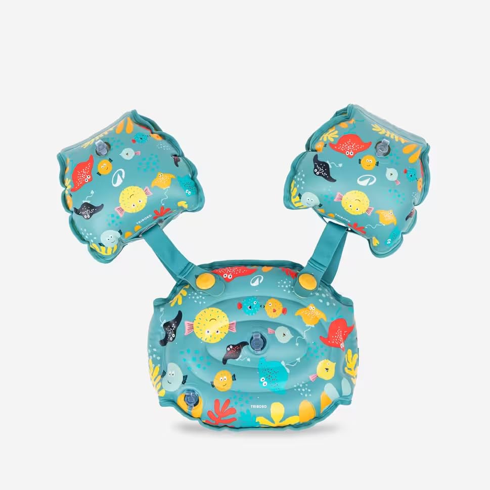 NABAIJI Tiswim allnuts - Fascia da braccio evolutiva per piscina, bambino, 15-30 kg, colore: Blu
