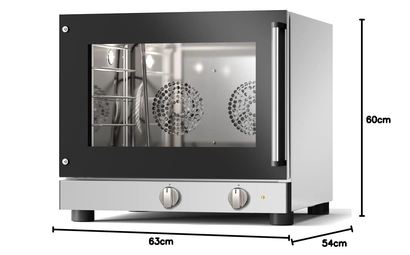MBH - Forno industriale per pasticceria e pasticceria 4 teglie con porta laterale. Forno professionale per panificazione e pasticceria.