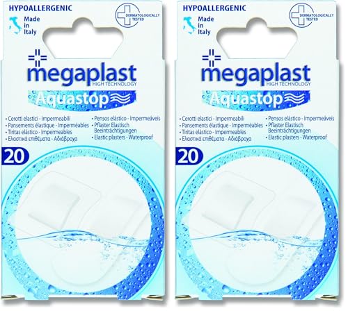 MEGAPLAST 17904 APOSITOS-TIRITAS RESISTENTES AL AGUA X 2 (Paquete de 2)