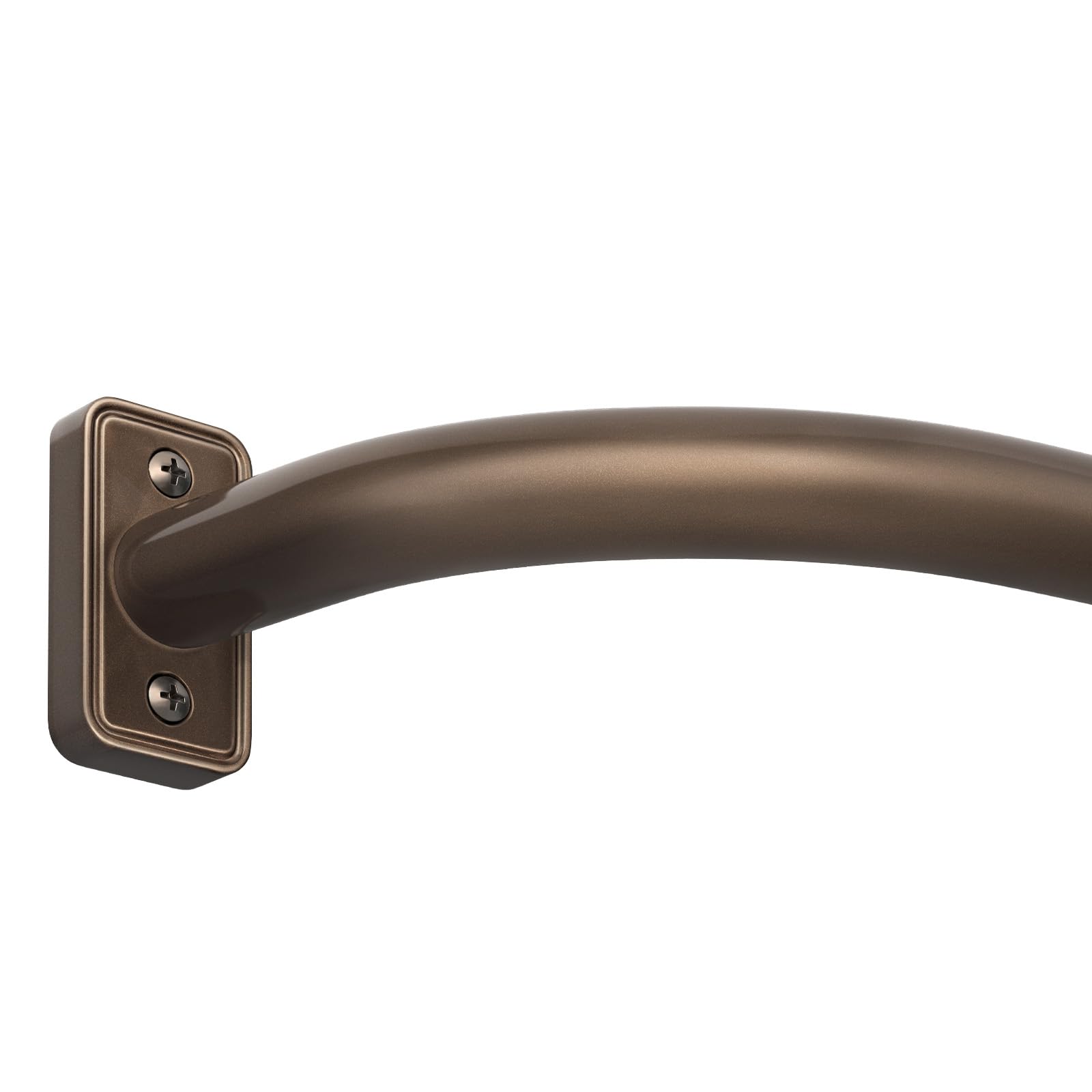 DEFYNEE Blackout Curtain Poles 81–229cm, 25mm Extendable Curtain Rod,Bronze