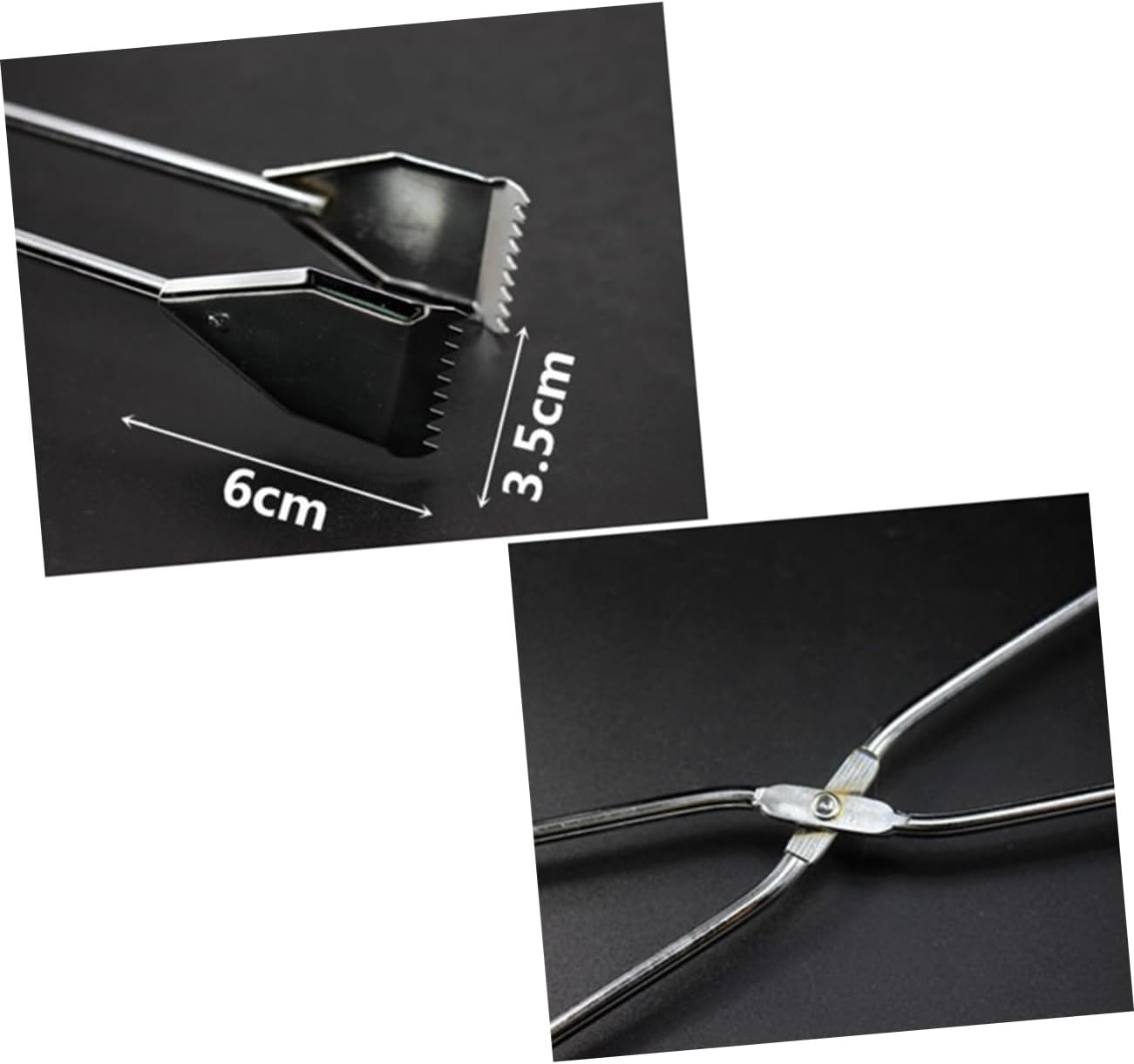4pcs Stainless Steel Scissor Tongs Garbage Clip Long Reach Tool for Easy Outdoor Trash Pickup for Parks Roadsides and Cleanups