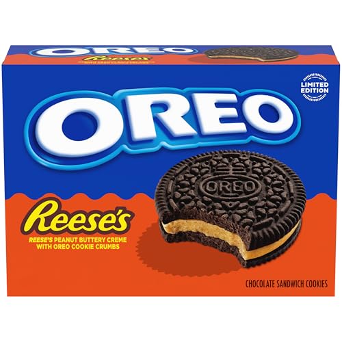 OREO REESE'S Peanut Buttery Creme Chocolate Sandwich Cookies, Lim...