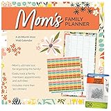 Trends International 2022 Mom's Family Planner Wall Reminder Stickers with Pushpins, 12' x 12', Calendar Bundle
