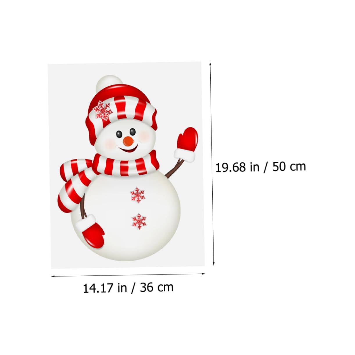 Cabilock 6Sets Aufkleber Ornamente Weihnachts Wanddekoration Zubehör Für Die Hausbar Tischsets Für Den Tisch Künstliche Schneedekorationen Fensteraufkleber Weihnachtsdeko 2blätter*6