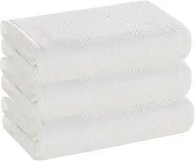 Kit 3 Toalhas de Rosto Karsten Fio Penteado – 48x80 cm - Galbe Branca