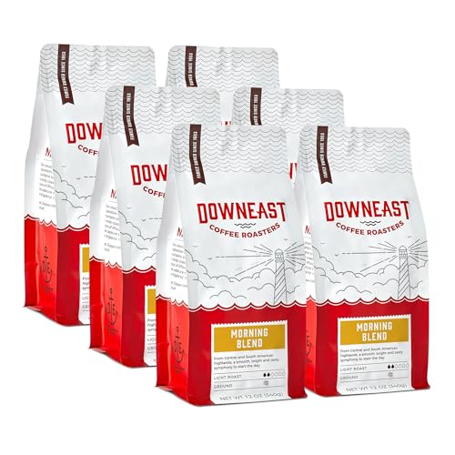 Downeast Coffee Roasters Café Molido Light Roast 12oz x6 miniatura 1