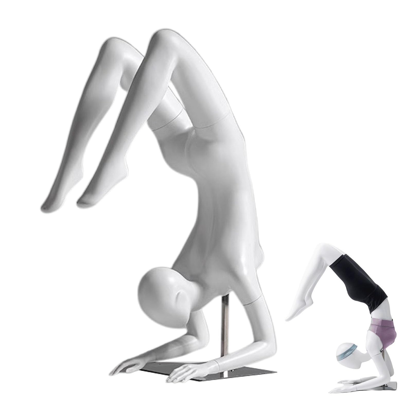 Generisch Diese Schaufensterpuppe für Erwachsene Frauen (Ganzkörpermodell, Yoga-Pose, Torso) ist eine leichte Übungspuppe für Schaufenster, eine realistische Kleiderform (Yoga-Pose 3).