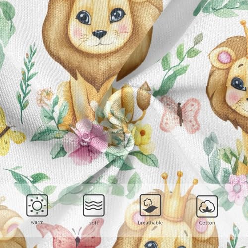 Joisal Fun Toddler Girls Underwear 2t Cotton Panties for Girl Cute Lions Crowns Flower Kids Undies Briefs3