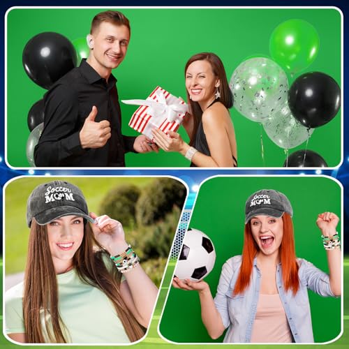 10 Pcs Baseball/Soccer Mom Accessories, Mom Hat with 8 Pcs Stackable Beaded Stretch Bracelets and Earrings for Women Gift4