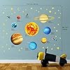DECOWALL DS9-2007 Solar System Kids Wall Stickers Wall Decals Peel and Stick Removable Wall Stickers for Kids Nursery Bedroom Living Room d?cor - Image 6