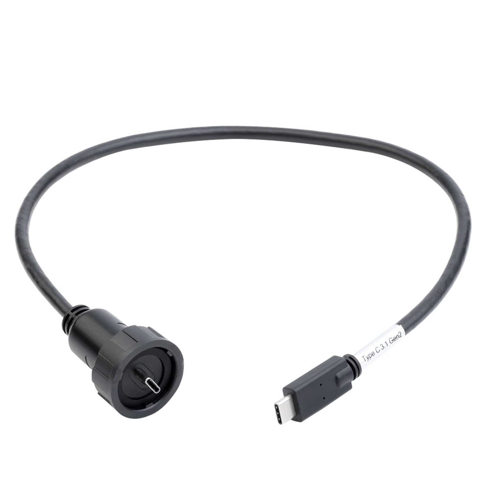 1 cavo di prolunga USB 3.1 maschio femmina USB 3.1 impermeabile tipo C, cavo di prolunga da 0,5/1 m, connettore dati USB (Gen2 (0,5 m))