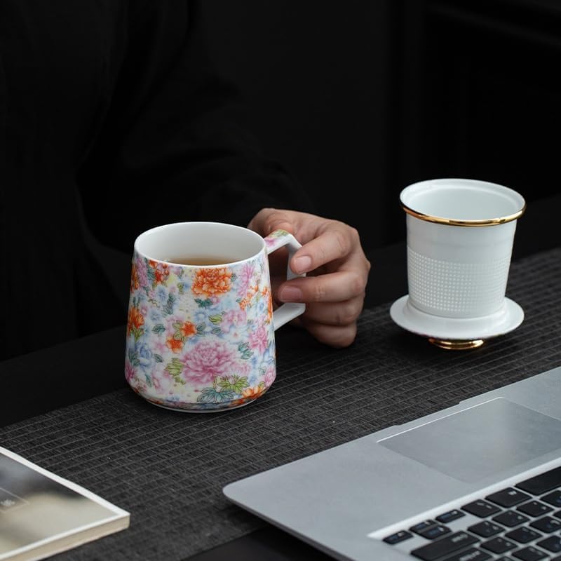 GSOUL Kungfu Tea cup Enamel Tea Mug Home Office Mugs Small Tea Cups