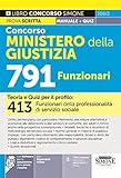 Concorso Ministero della Giustizia 791 Funzionari - Teoria e Quiz per il profilo: 413 Funzionari della professionalità di servizio sociale