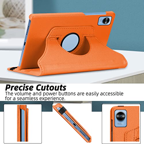 Image of TGK Rotating Cover Case for Realme Pad Mini 8.7 Inch Tablet (Orange)