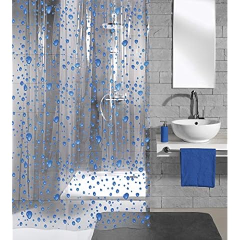 Kleine Wolke "Bubble Shower Curtain, Blue, 180 x 200 cm Cover