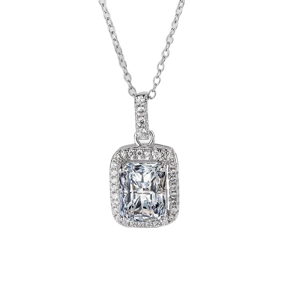 collar, Collar fino de ley for mujer plata S925 con circonita