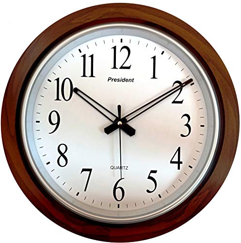 Image of President Quartz Big Size Wall Clock for Hall /Home (42 X 42 cms) Made in India