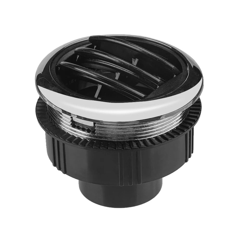Middle Center Console Air Vent For RV Bus 2.95 Inch A/C Air Vent Universal Air Conditioning Outlet With Chrome