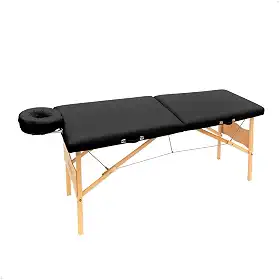 Maca Legno Vega Preta Portátil Dobrável Massagem Tattoo Depilação
