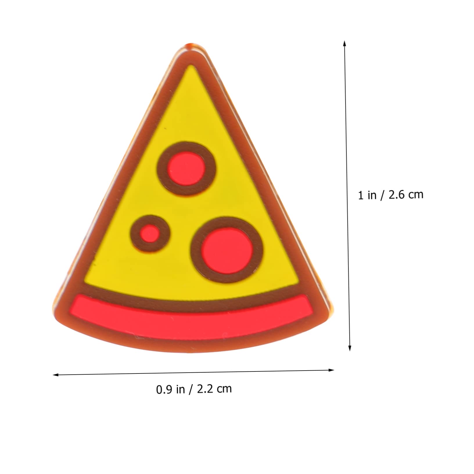 KICHOUSE 6pcs Pizza Tennis Racket Dampeners Heart Dampener Tennis Racket Silicone Vibration