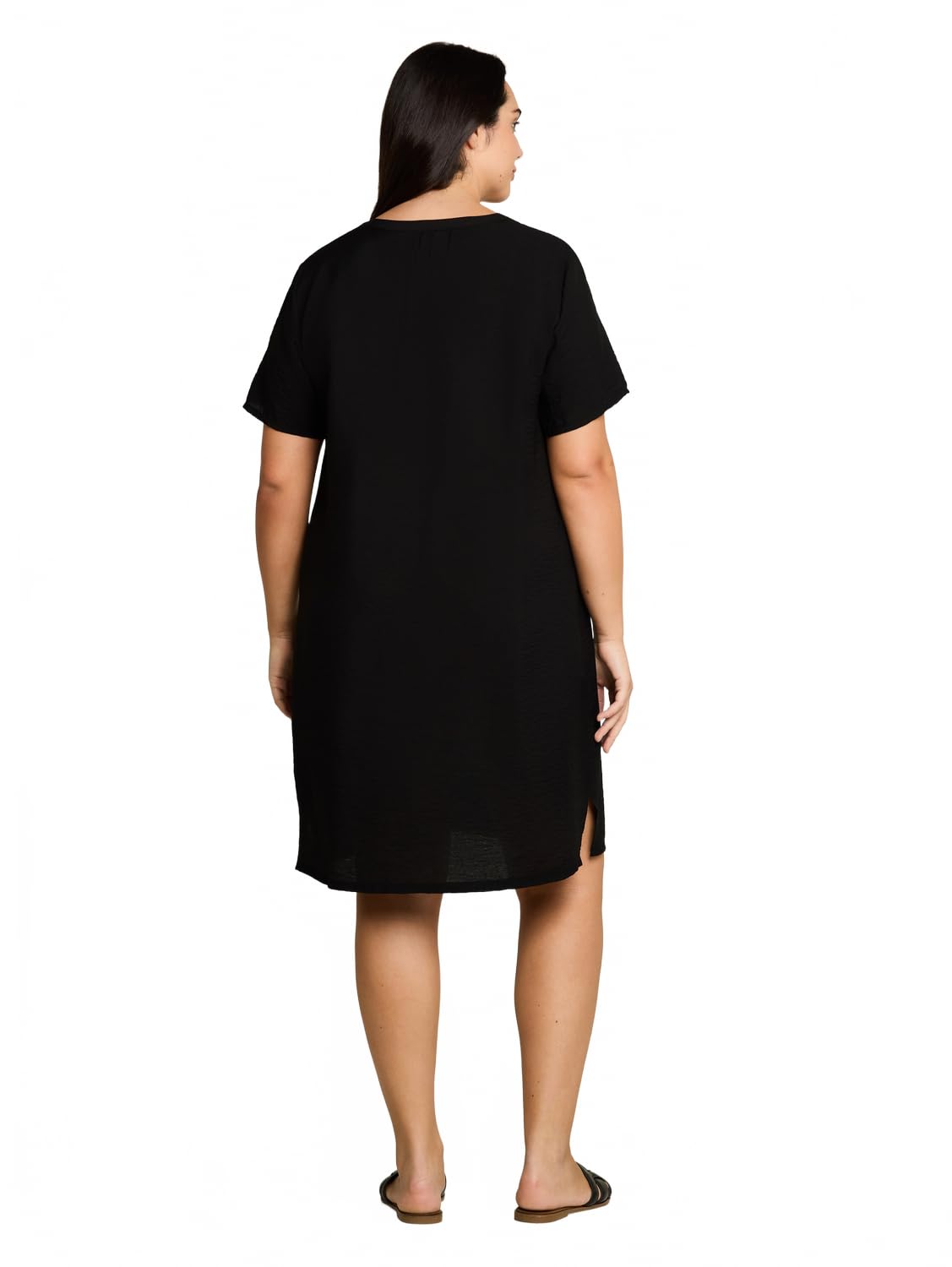 Tom Tailor Damen 1052196 Plus Size - Kleid mit V-Ausschnitt