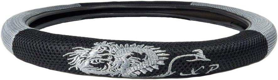 Dragon Mesh Steering Wheel Cover - Gray