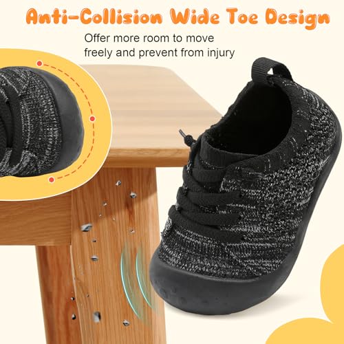 Image of JIASUQI Baby Shoes for Toddler Boys Girls Sneakers Slip on Walking Shoes for Babies