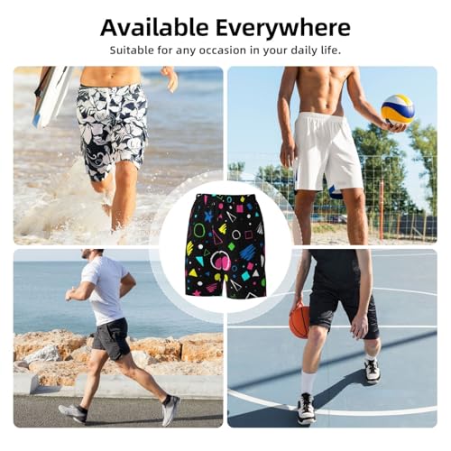 Mens Swim Trunks with Mesh Lining,Quick Dry Beach Board Shorts Swimsuit Pants Swimwear Bathing Suits 5